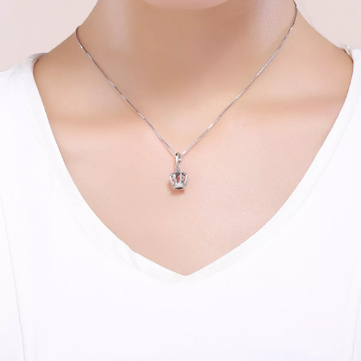 Charm Pendente Coroa elegante estilo Pandora - SCC781