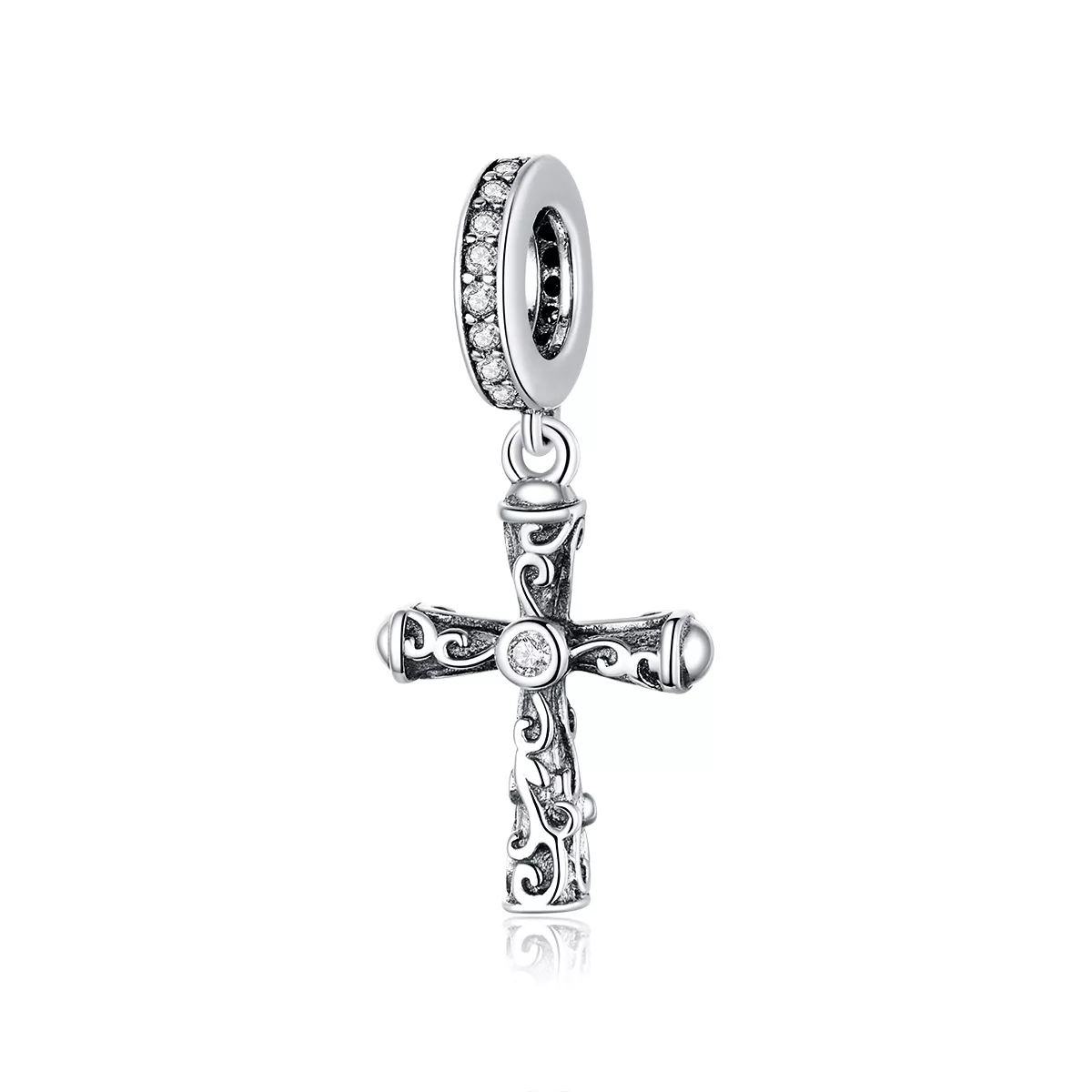 Charm Pendente Cruz Vintage estilo Pandora - BSC313