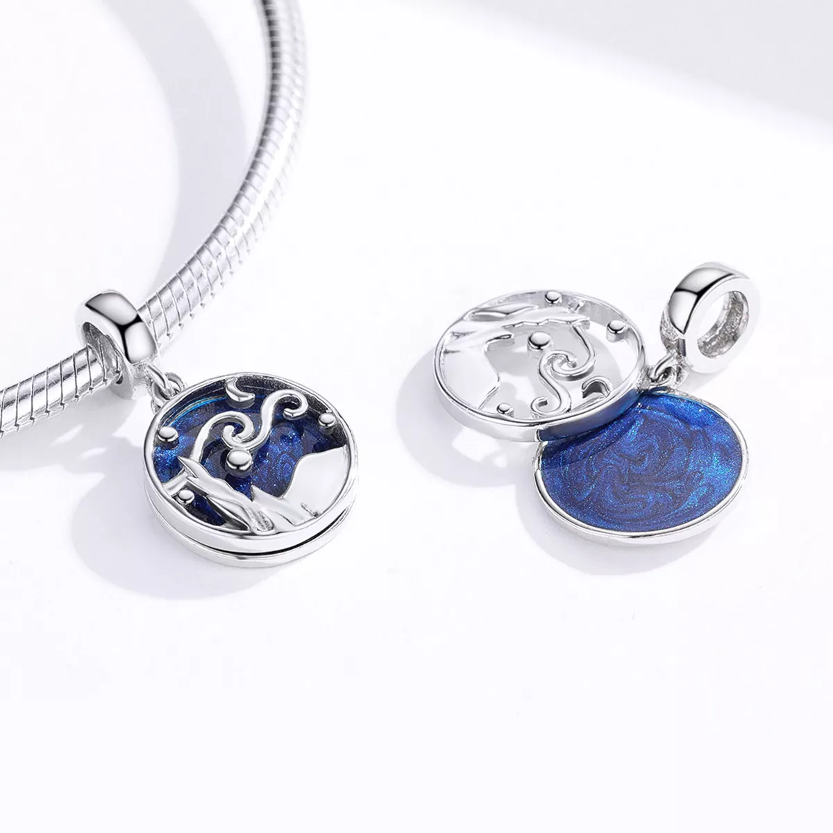 Charm Pendente Céu estrelado estilo Pandora - SCC1389