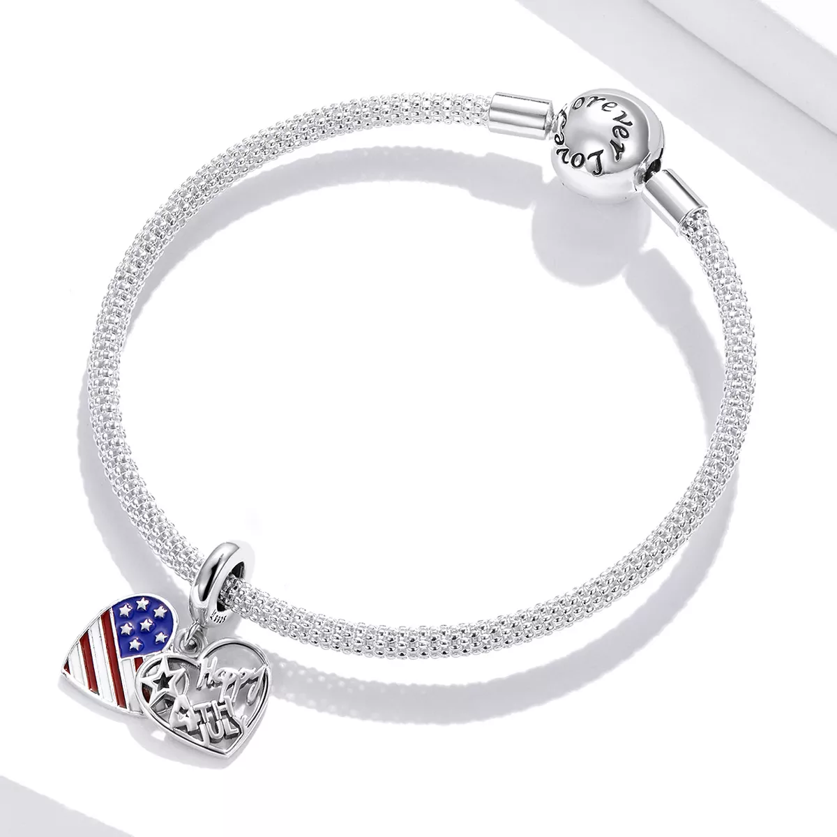 Charm Pendente Dia da Independência Americana estilo Pandora - SCC1884