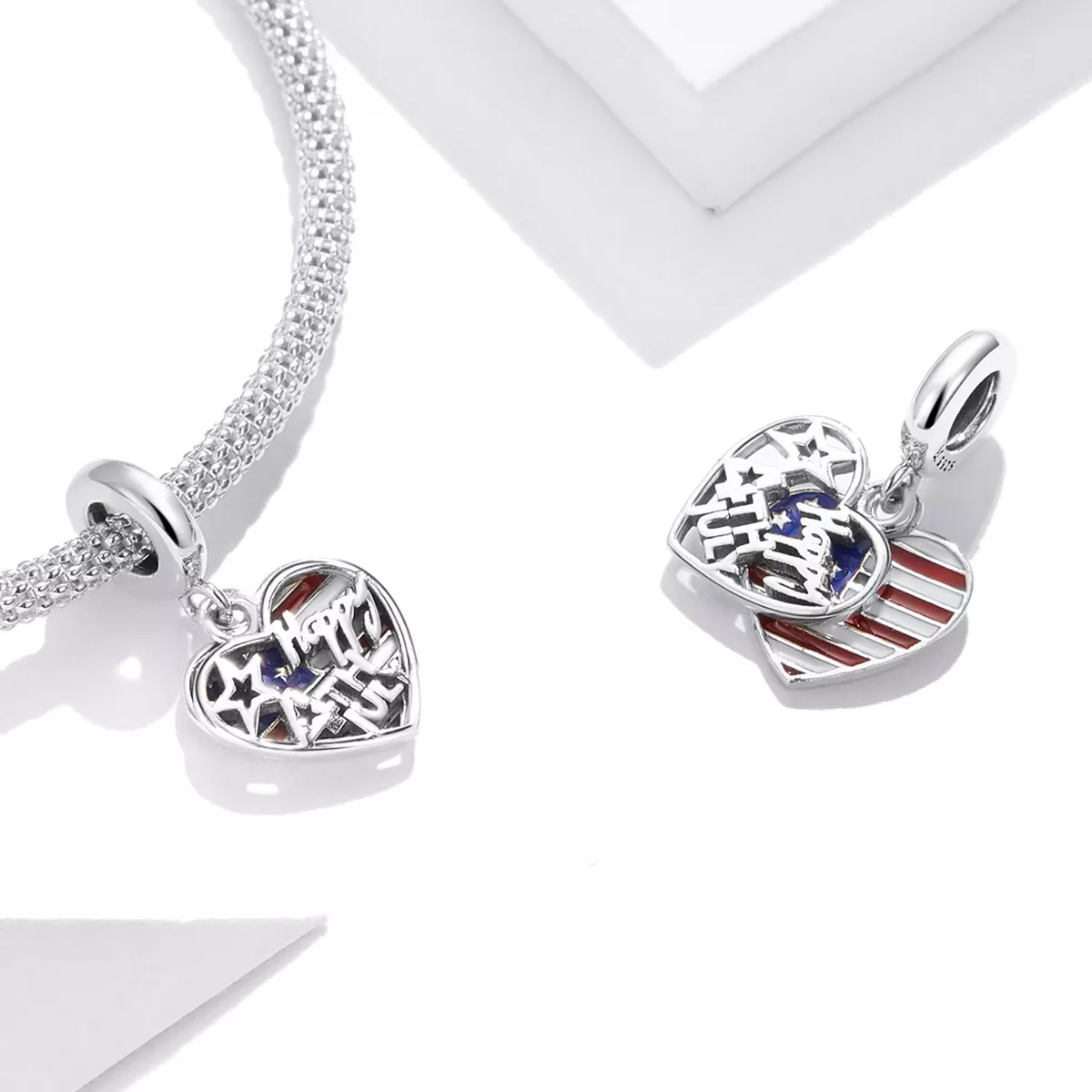 Charm Pendente Dia da Independência Americana estilo Pandora - SCC1884