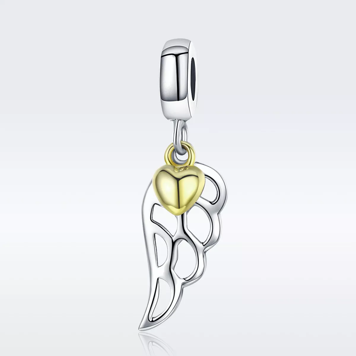 Charm Pendente Dois tons Elf Wings estilo Pandora - SCC838