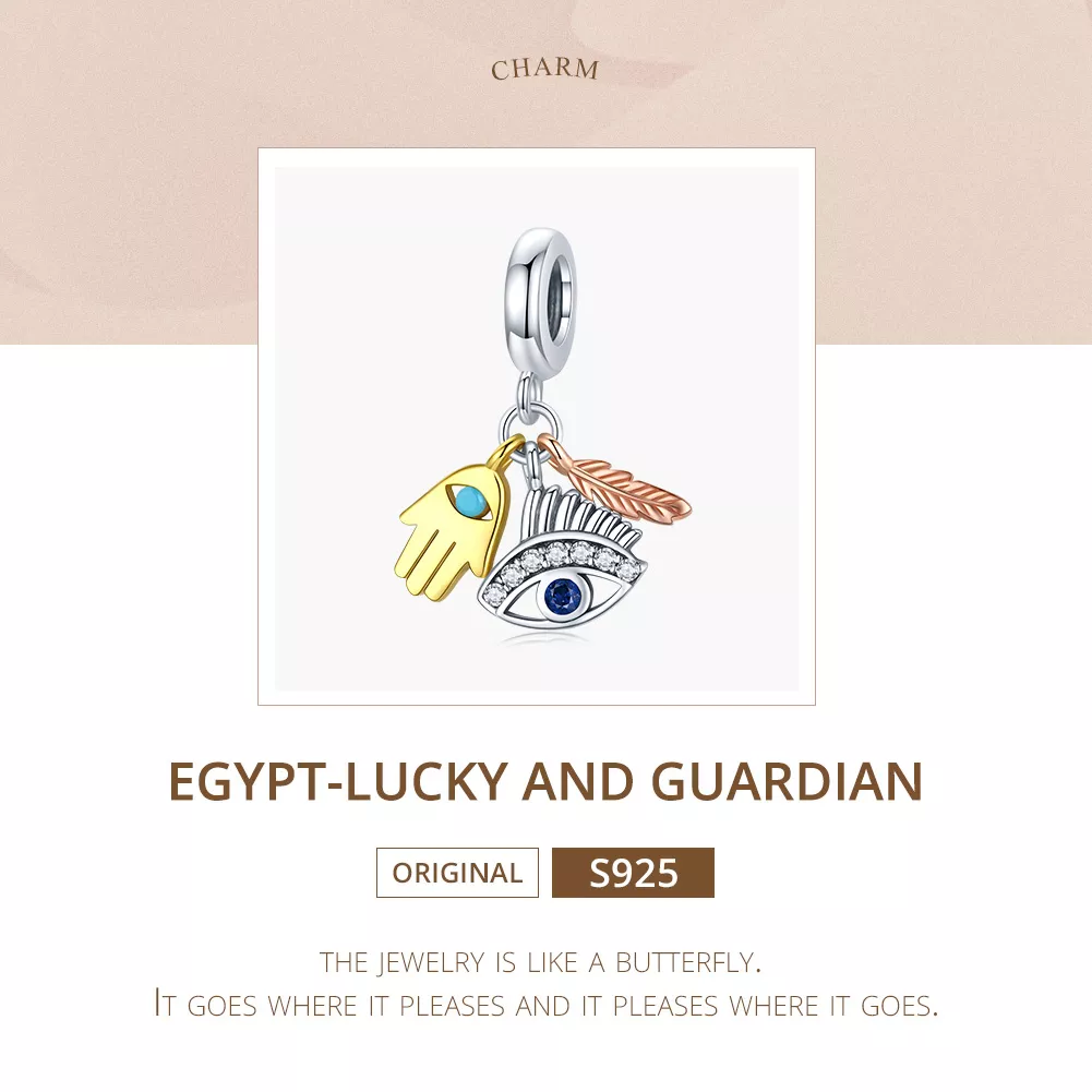 Charm Pendente Egito - Lucky Guardian estilo Pandora - SCC1860