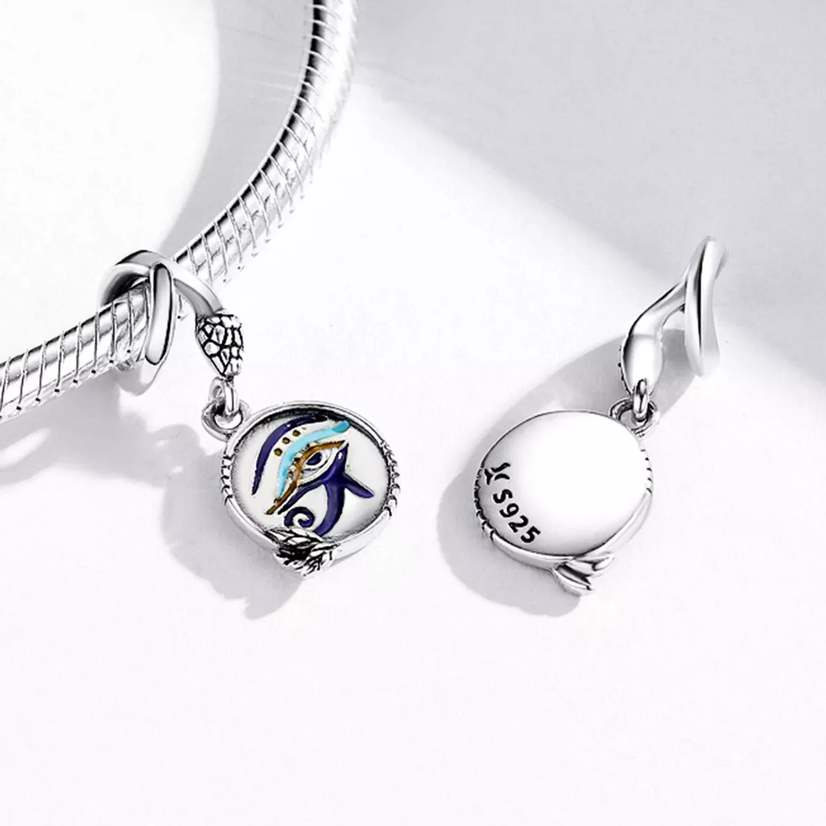 Charm Pendente Egito - Olhos Gêmeos estilo Pandora - SCC1857
