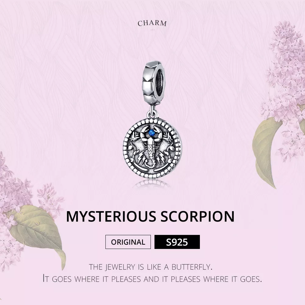 Charm Pendente Escorpião misterioso estilo Pandora - SCC1503