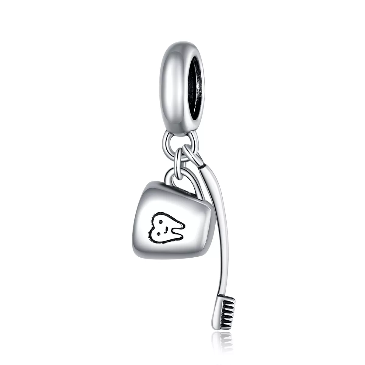 Charm Pendente Escova de dente e copo estilo Pandora - SCC1597