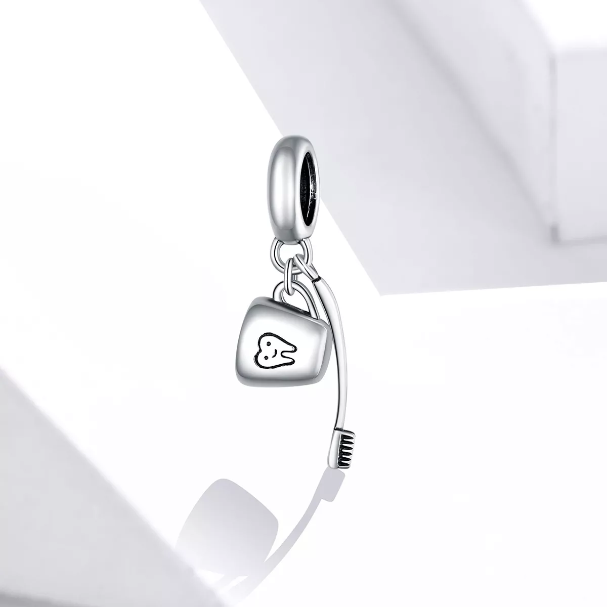 Charm Pendente Escova de dente e copo estilo Pandora - SCC1597