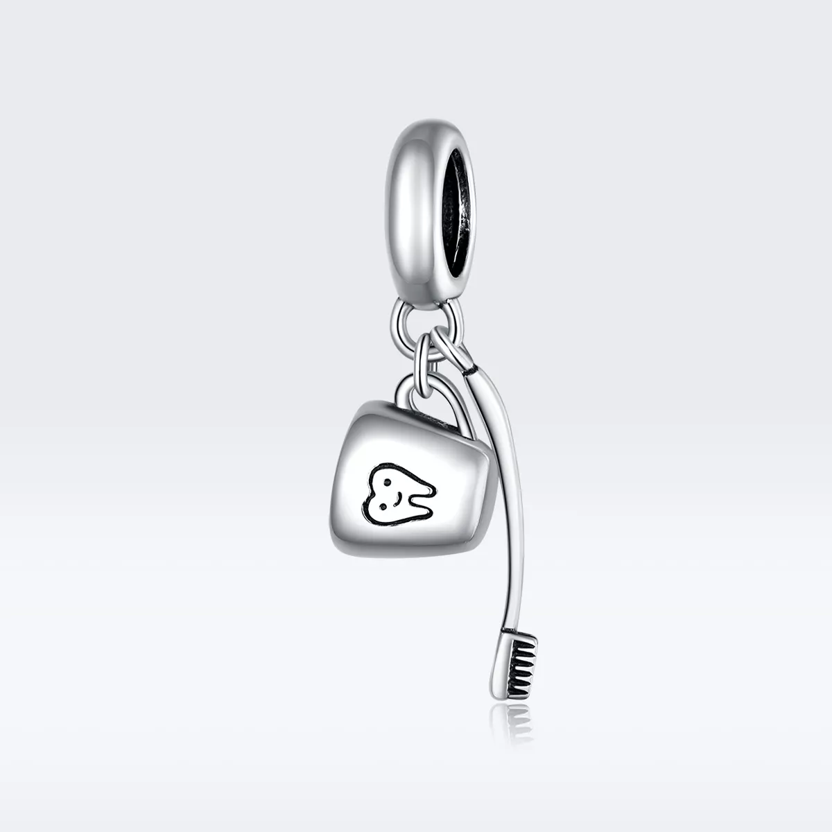 Charm Pendente Escova de dente e copo estilo Pandora - SCC1597