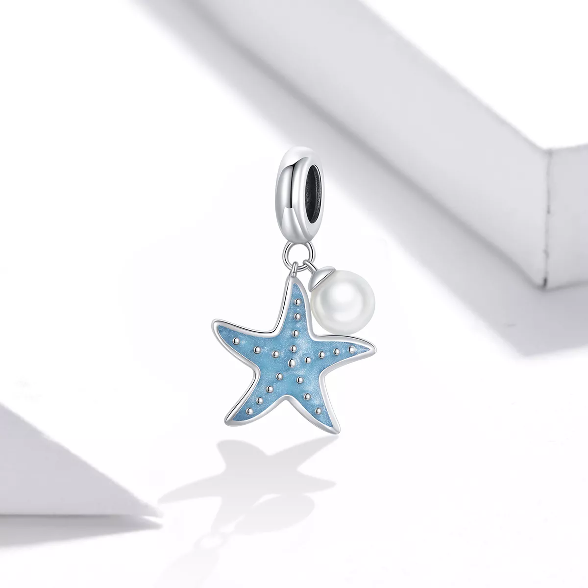 Charm Pendente Estrela do mar azul estilo Pandora - SCC1807