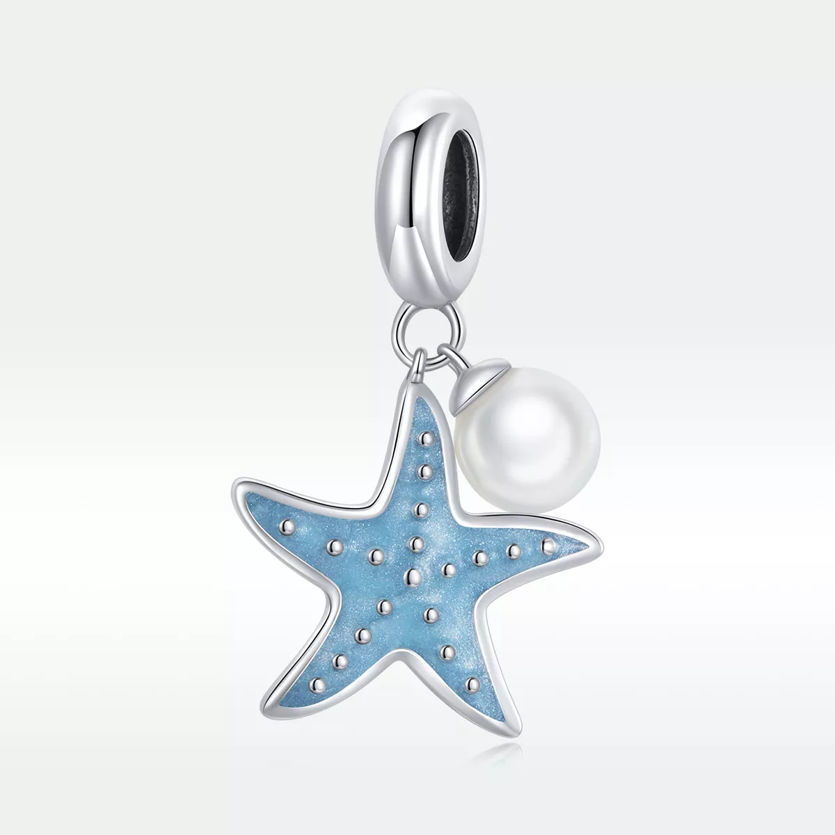 Charm Pendente Estrela do mar azul estilo Pandora - SCC1807
