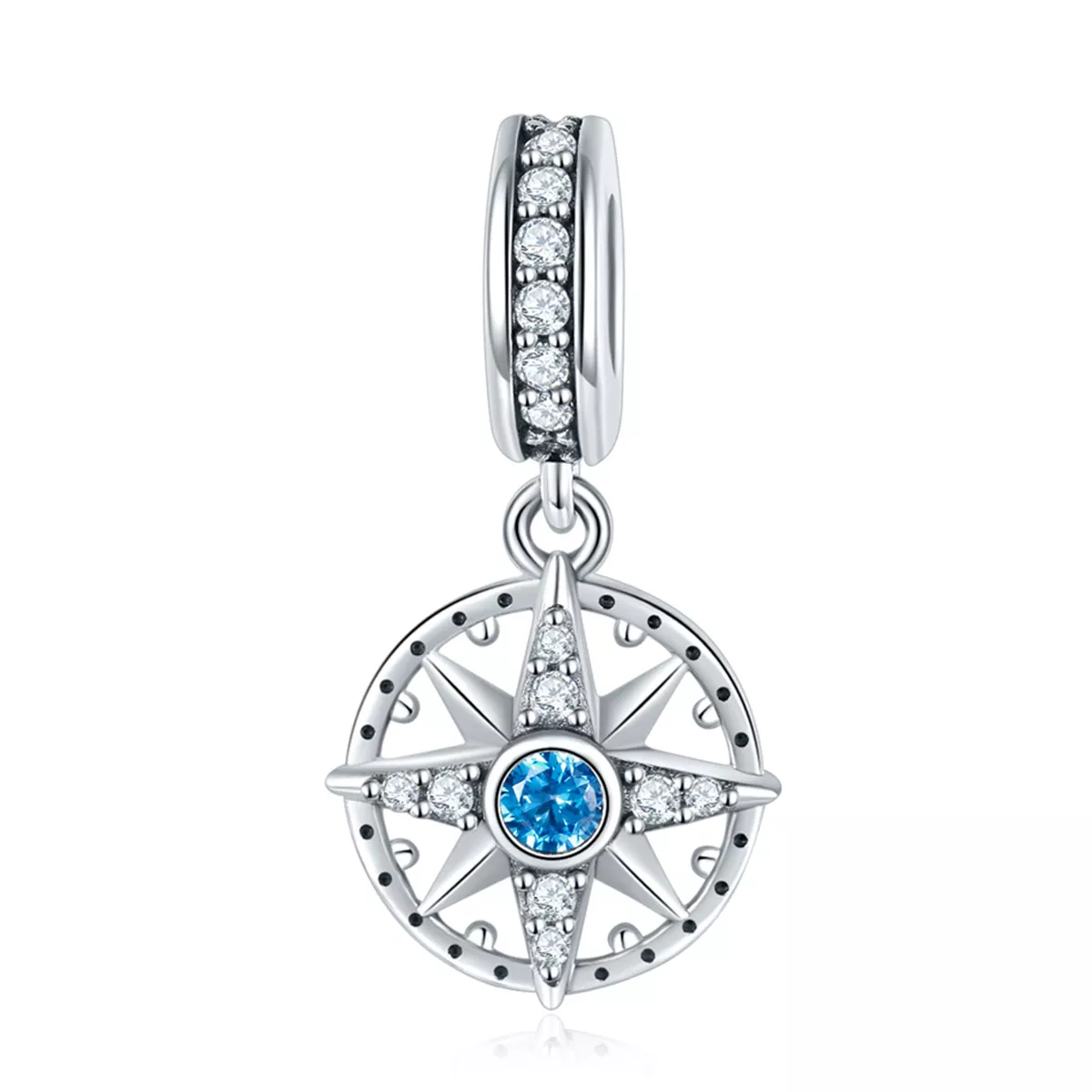 Charm Pendente estrela polar estilo Pandora - SCC847