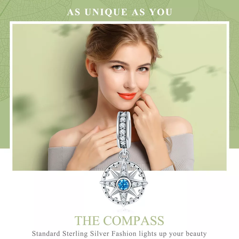 Charm Pendente estrela polar estilo Pandora - SCC847