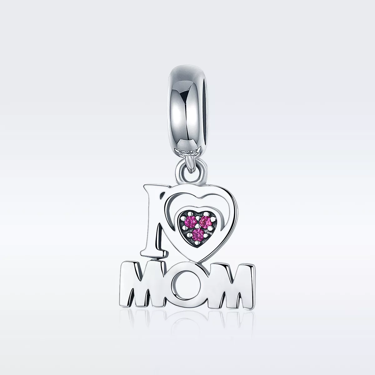 Charm Pendente Eu amo mamãe estilo Pandora - SCC420