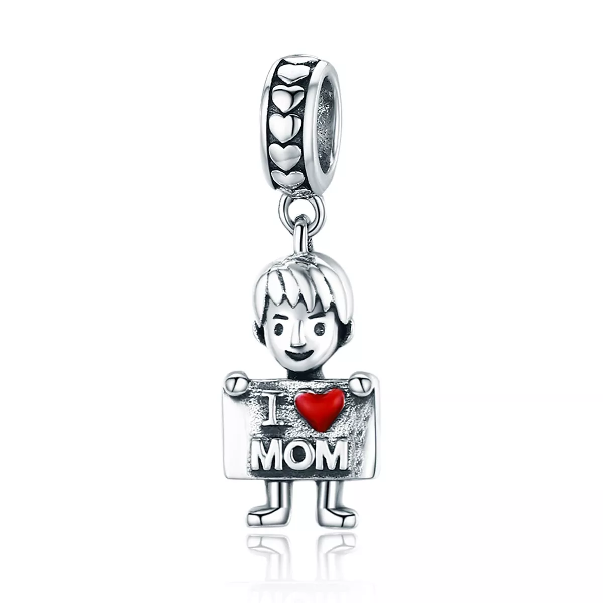 Charm Pendente Eu amo mamãe estilo Pandora - SCC691
