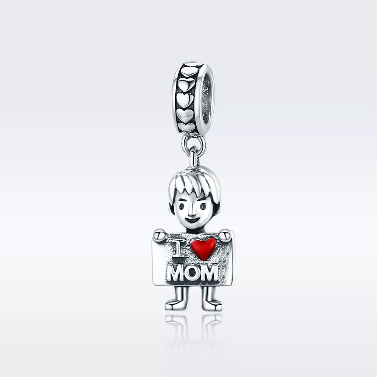 Charm Pendente Eu amo mamãe estilo Pandora - SCC691