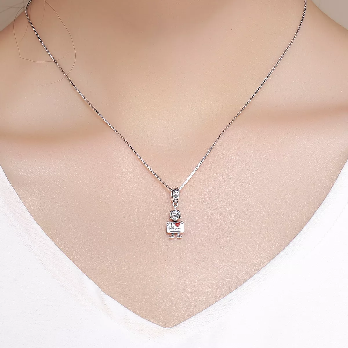 Charm Pendente Eu amo mamãe estilo Pandora - SCC691