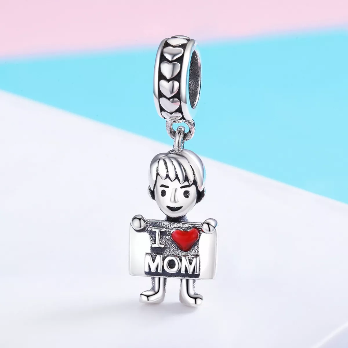 Charm Pendente Eu amo mamãe estilo Pandora - SCC691