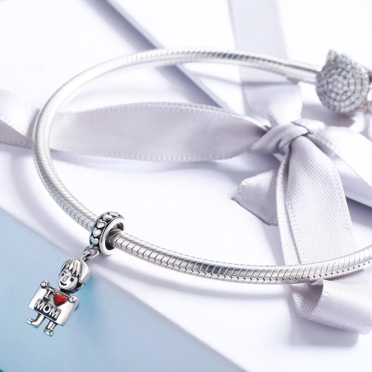 Charm Pendente Eu amo mamãe estilo Pandora - SCC691