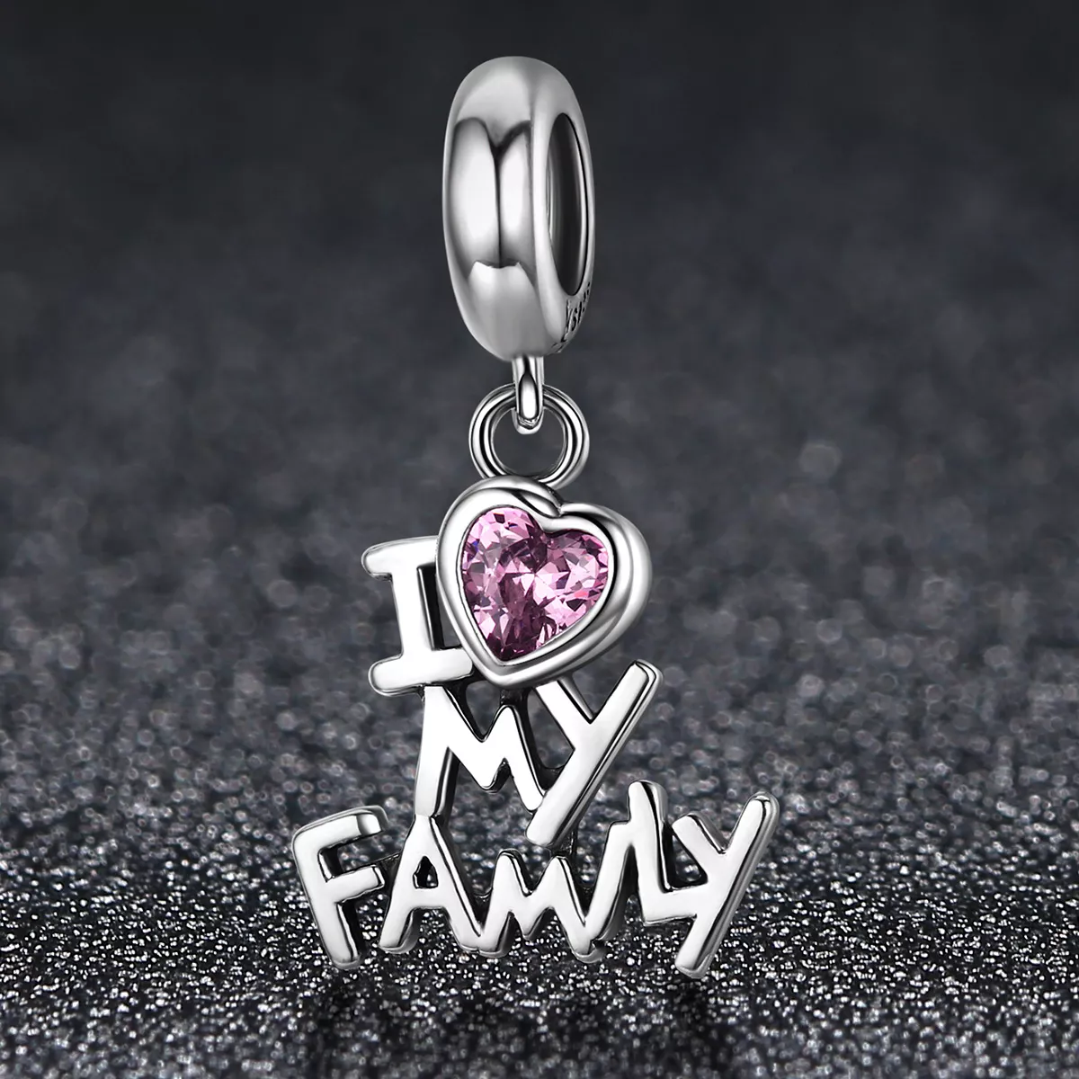Charm Pendente Eu amo minha família estilo Pandora - SCC251