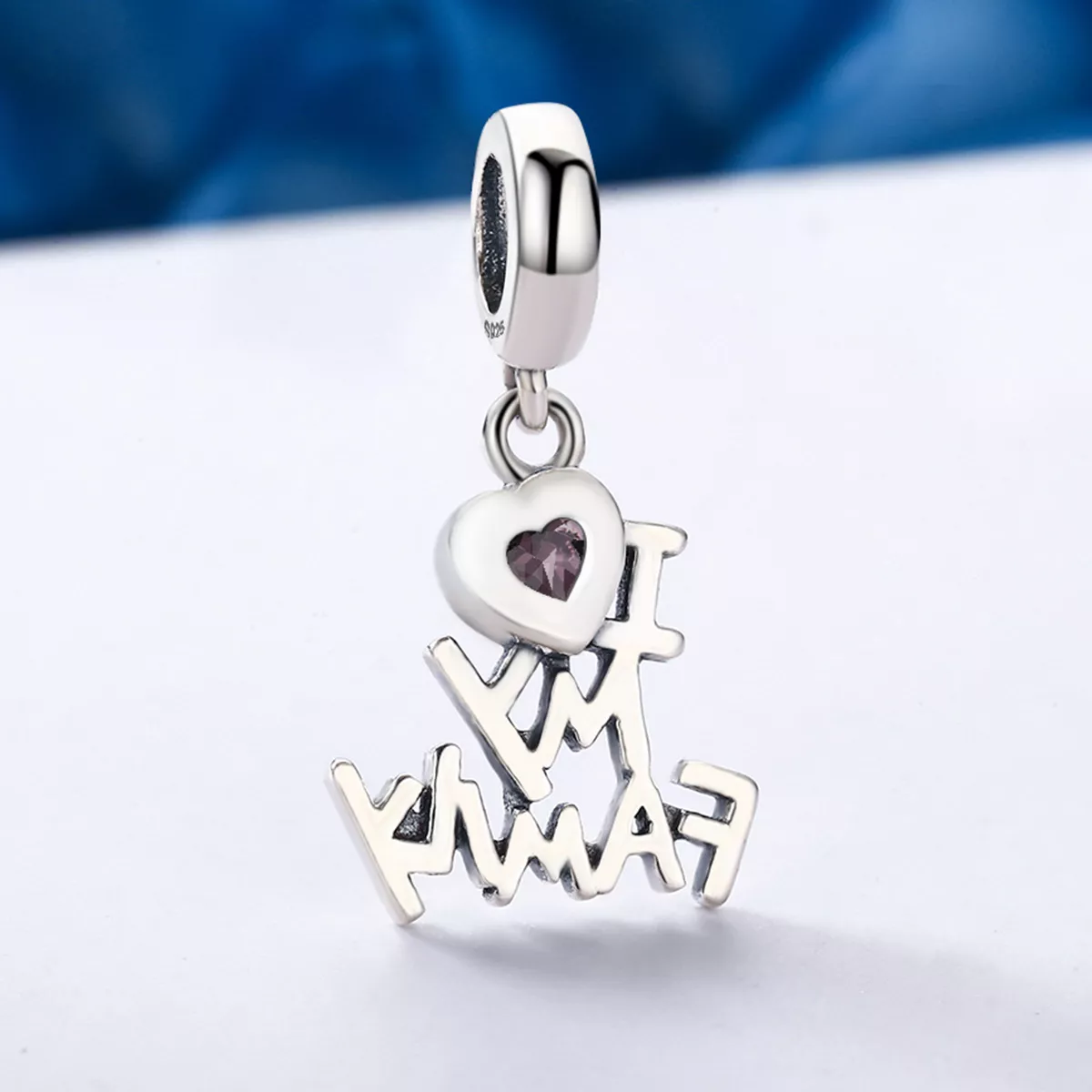 Charm Pendente Eu amo minha família estilo Pandora - SCC251