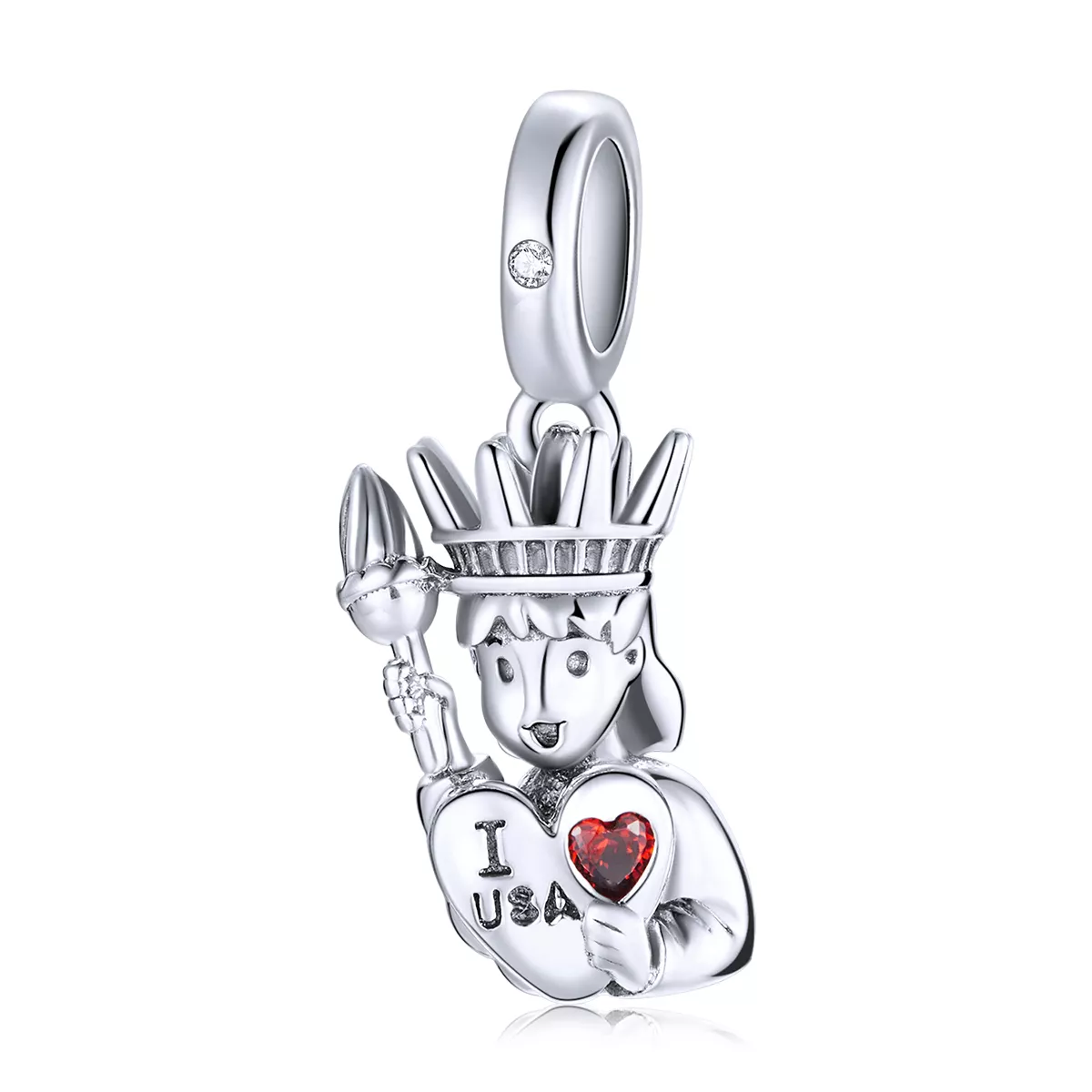 Charm Pendente Eu amo os EUA estilo Pandora - SCC1883