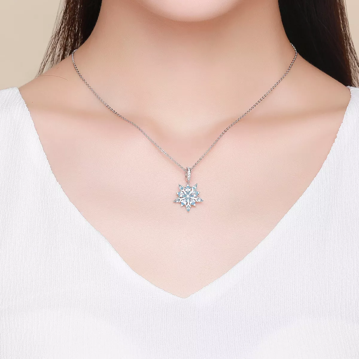 Charm Pendente Flocos de neve estilo Pandora - SCC940