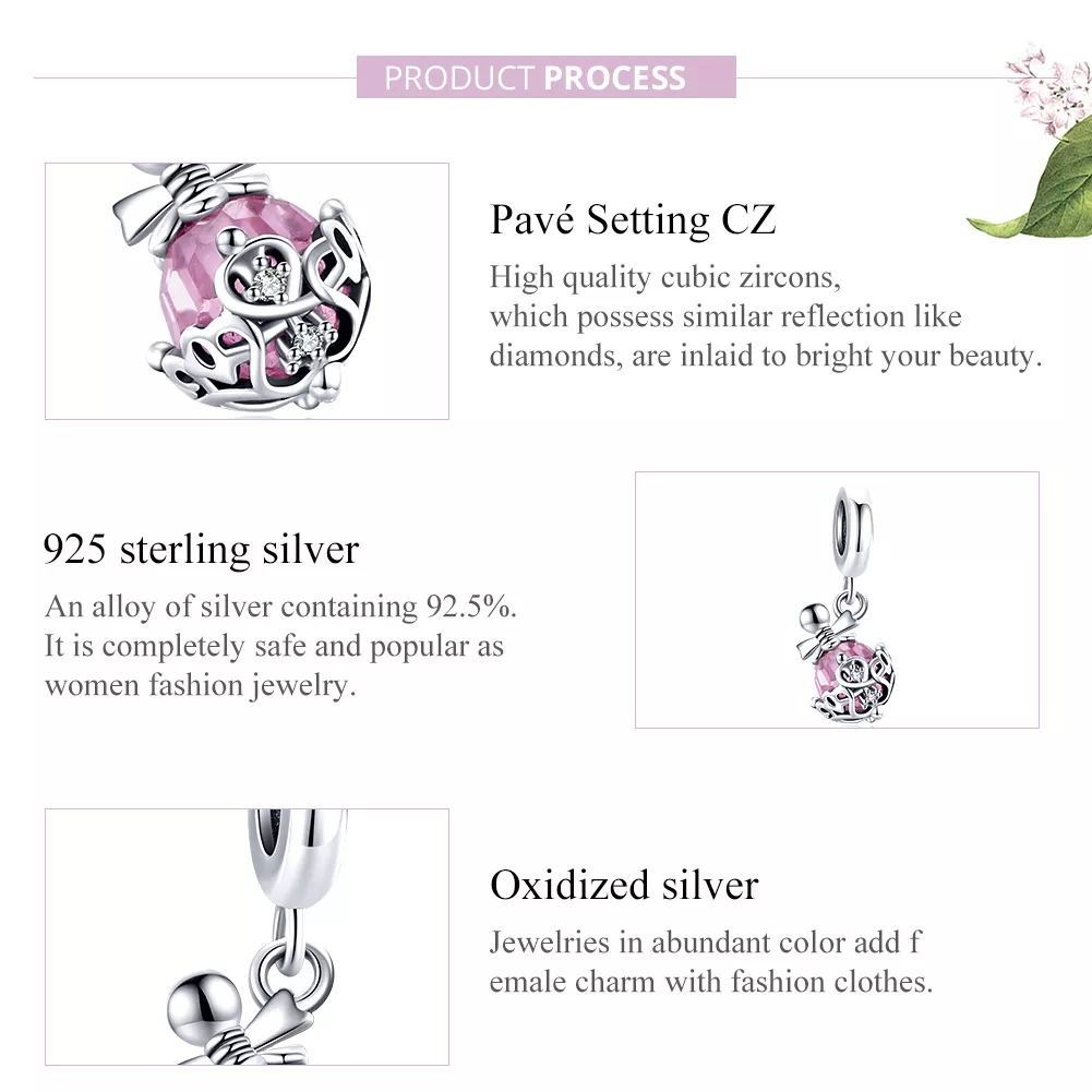 Charm Pendente Frasco de perfume estilo Pandora - SCC1734