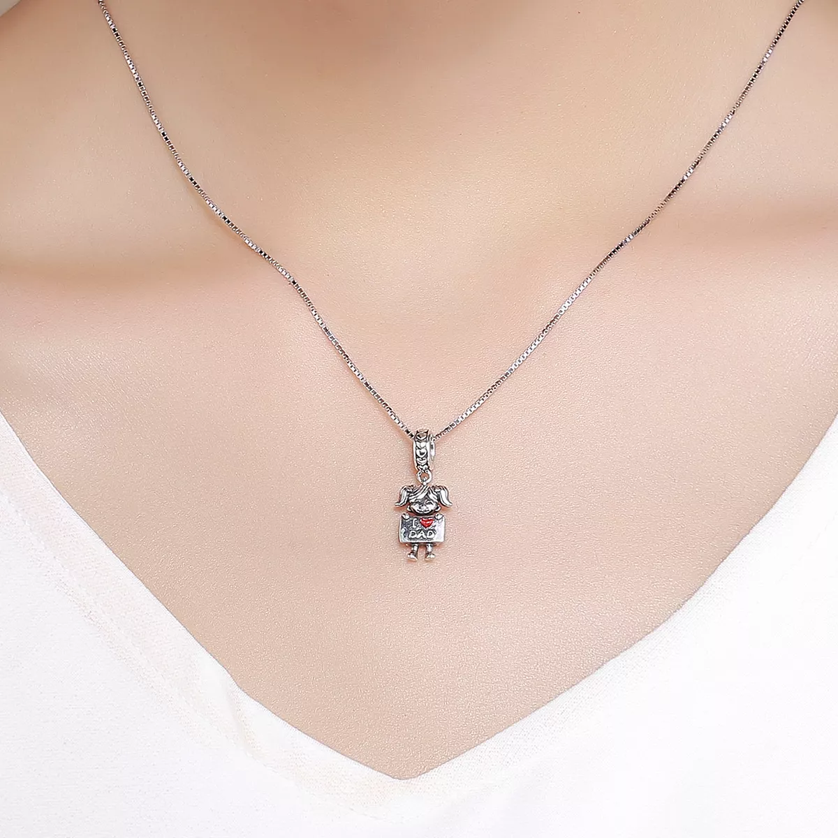 Charm Pendente Garota do papai estilo Pandora - SCC690