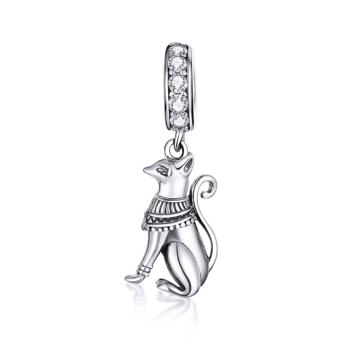 Charm Pendente Gato egípcio estilo Pandora - SCC1505