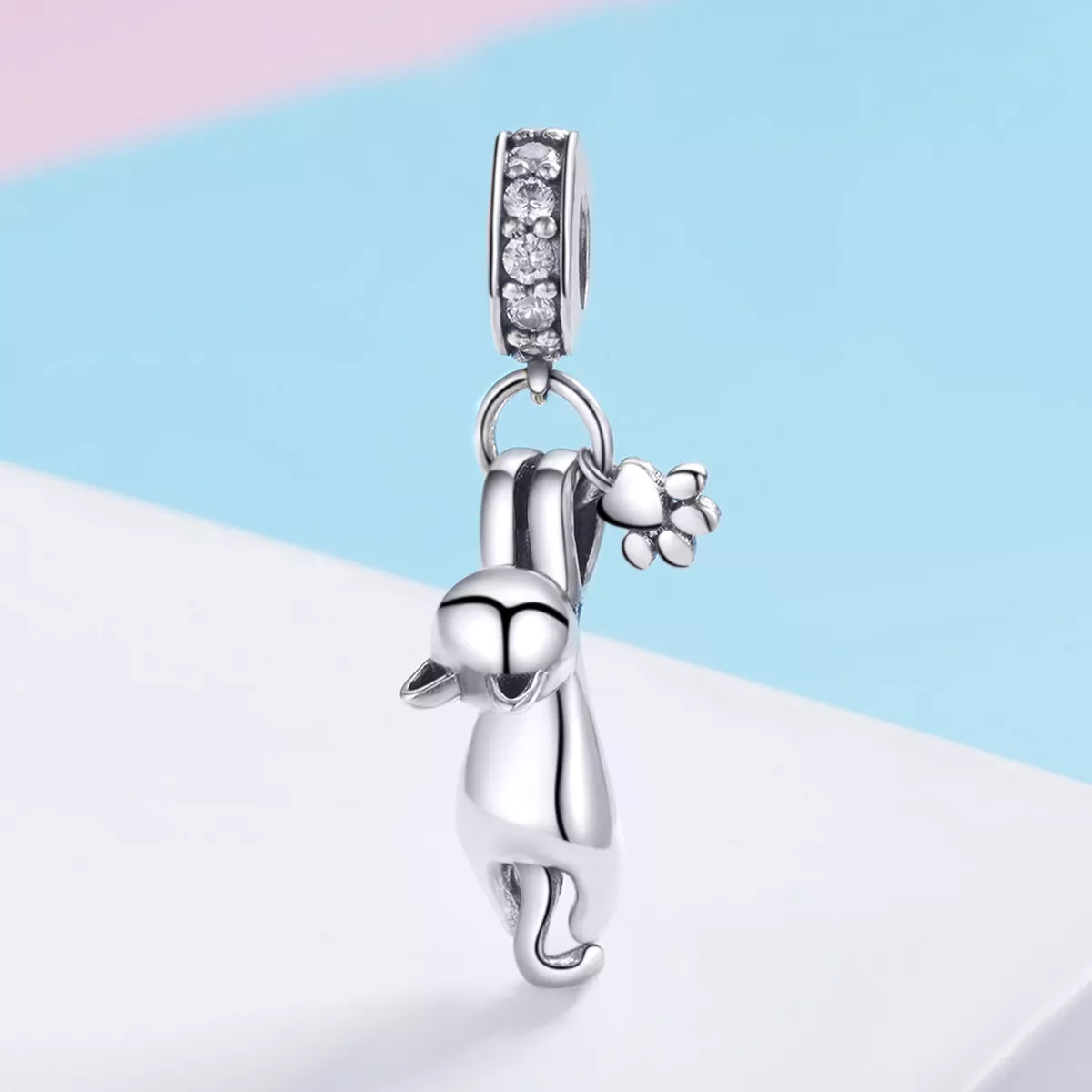 Charm Pendente Gato pegajoso estilo Pandora - SCC930