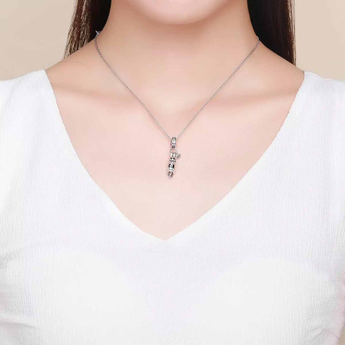 Charm Pendente Gato pegajoso estilo Pandora - SCC930