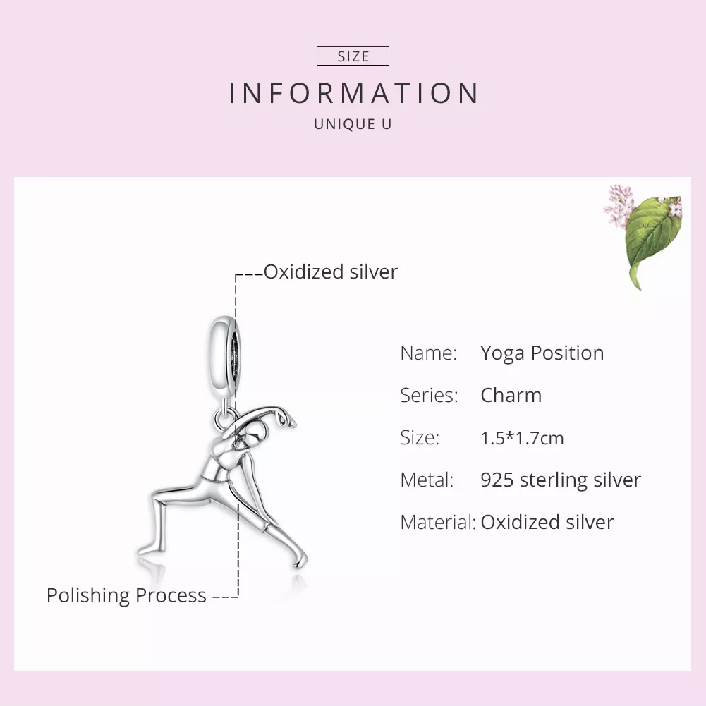 Charm Pendente Ginástica estilo Pandora - BSC386