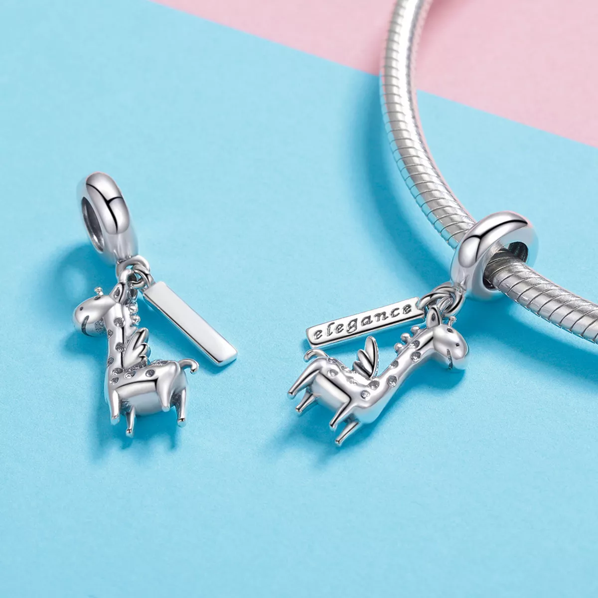 Charm Pendente Girafa fofa estilo Pandora - SCC976