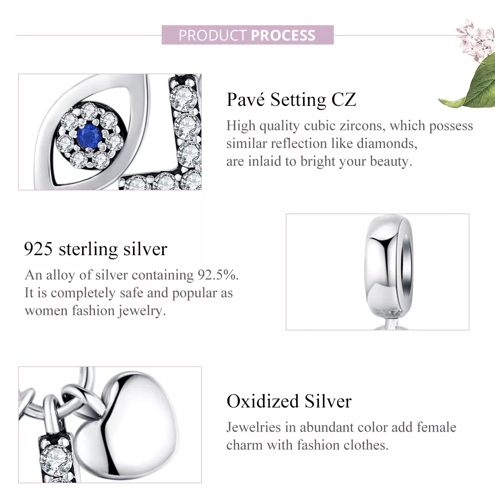 Charm Pendente Guardião estilo Pandora - SCC1327