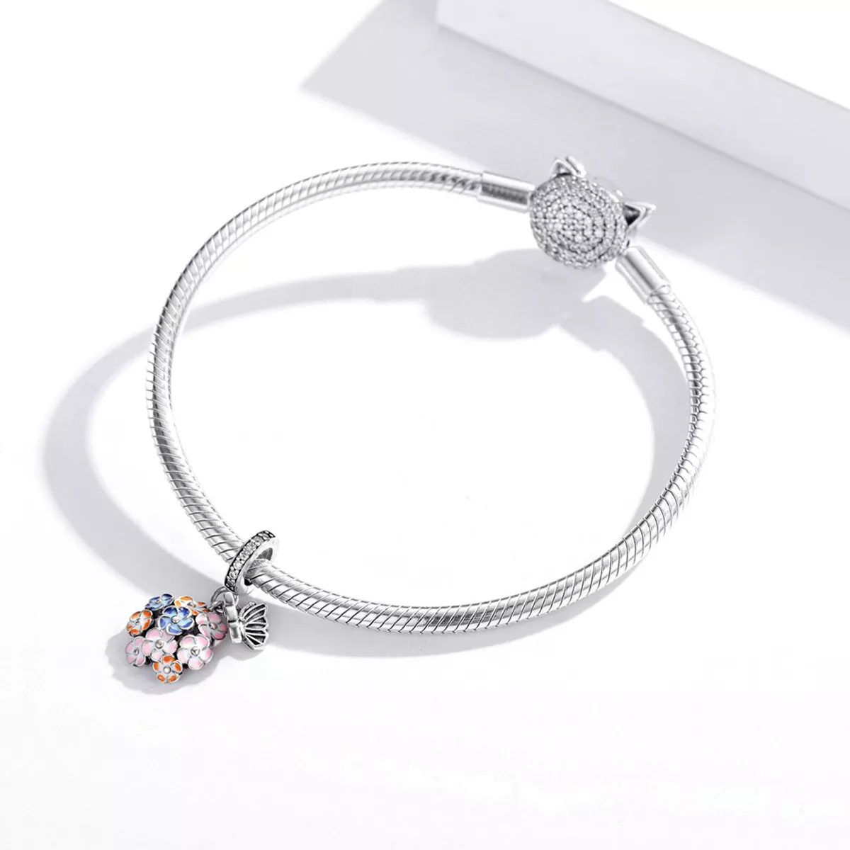 Charm Pendente Jardim colorido estilo Pandora - SCC1702