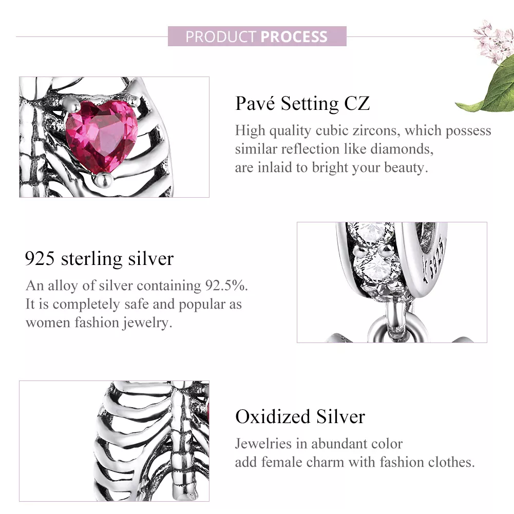 Charm Pendente Juramento de amor estilo Pandora - SCC1459