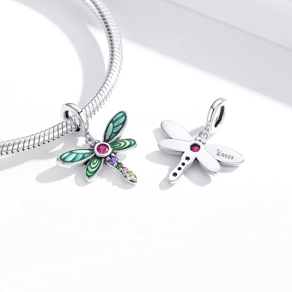 Charm Pendente Libélula brilhante estilo Pandora - SCC1706