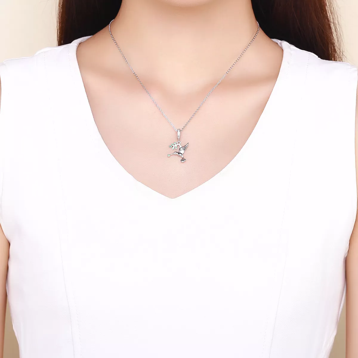 Charm Pendente Lindos pássaros voadores estilo Pandora - SCC982