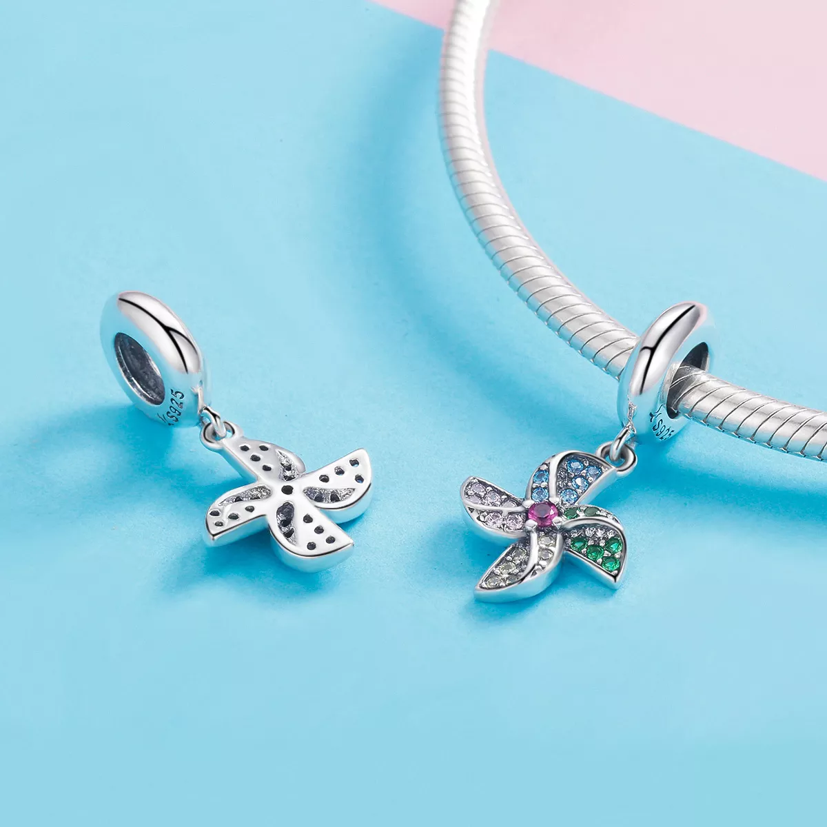 Charm Pendente Moinho de vento estilo Pandora - SCC971