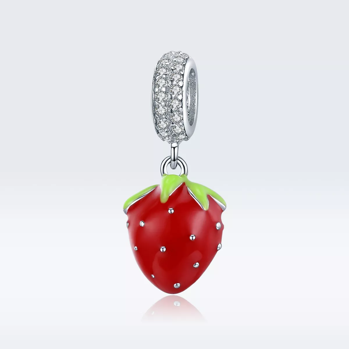 Charm Pendente Morango fofo estilo Pandora - SCC1537
