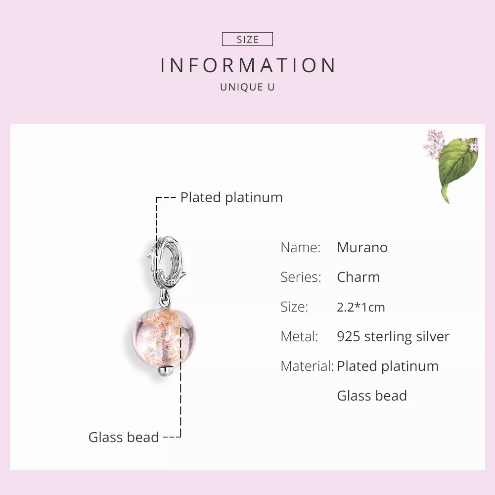 Charm Pendente Murano life Pandora - SCC1496