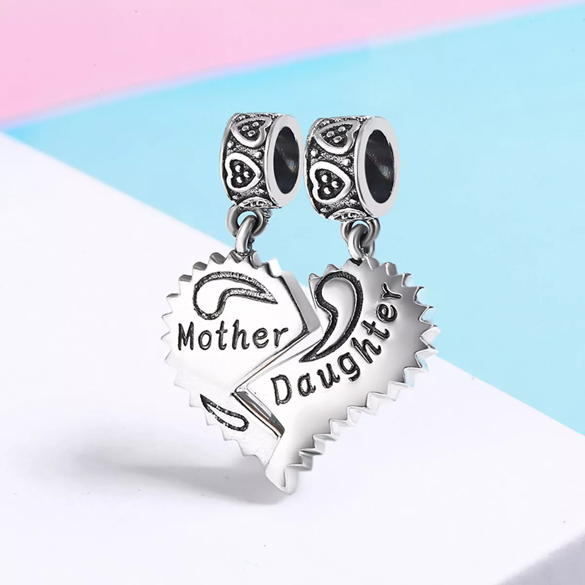 Charm Pendente Mãe e filha estilo Pandora - SCC427