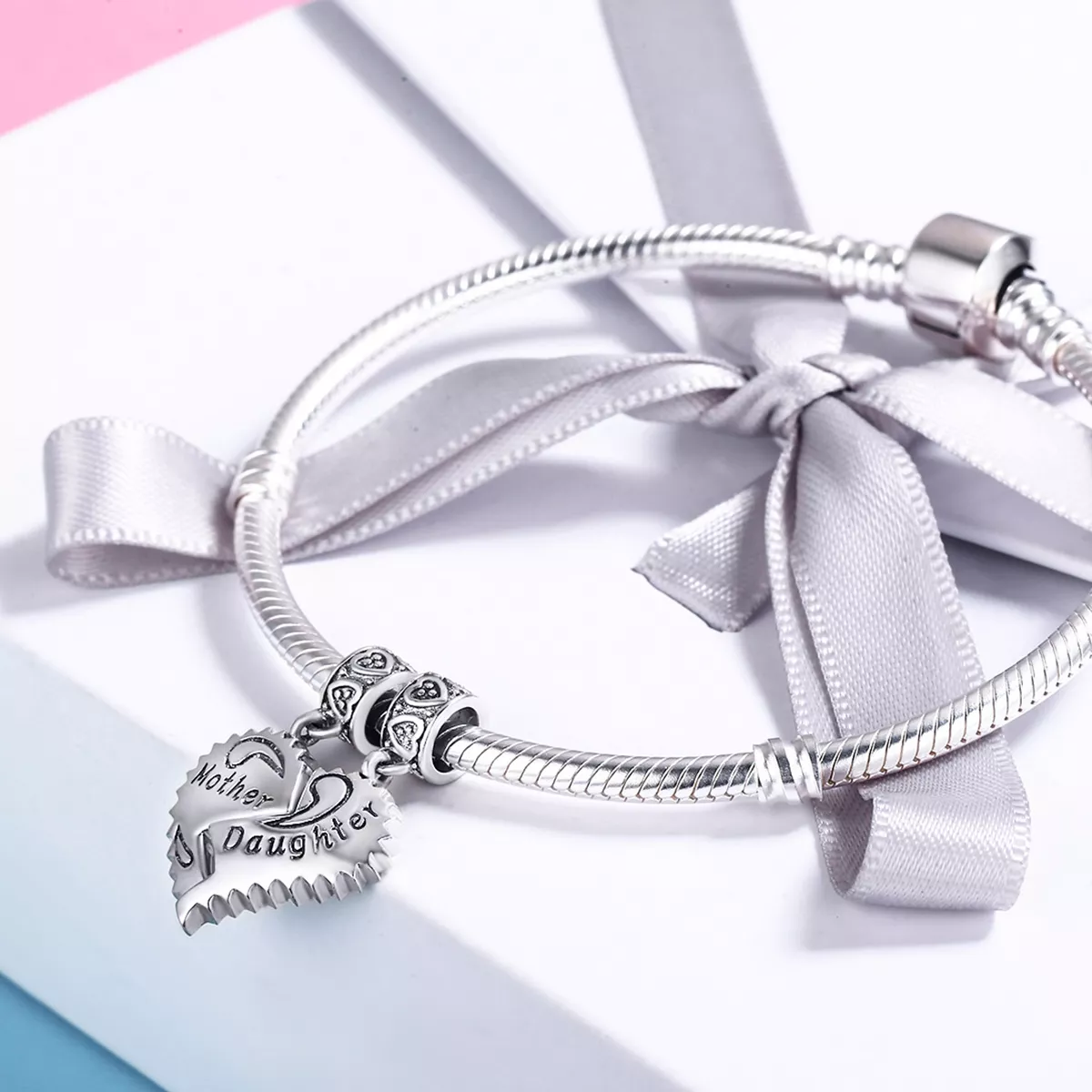 Charm Pendente Mãe e filha estilo Pandora - SCC427