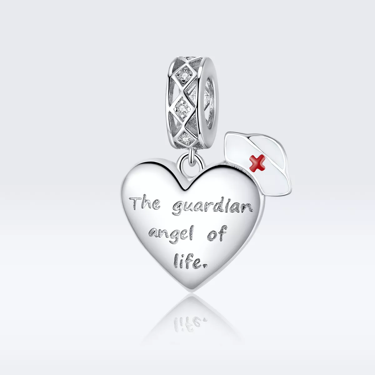 Charm Pendente O anjo da guarda da vida estilo Pandora - BSC307