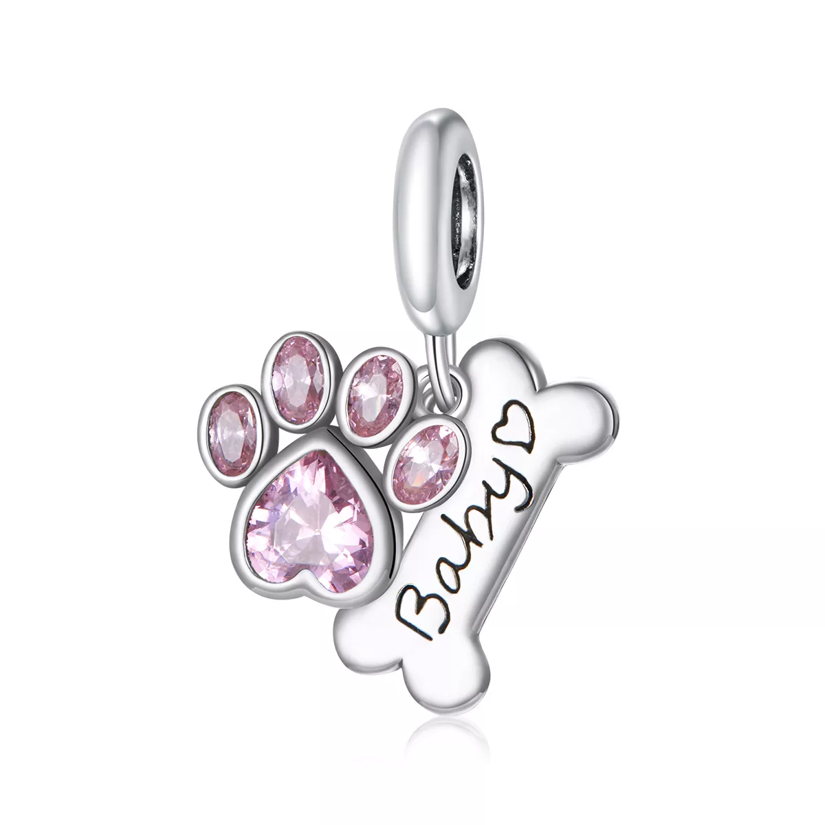 Charm Pendente Pata De Cachorro Fofinho estilo Pandora - SCC1680