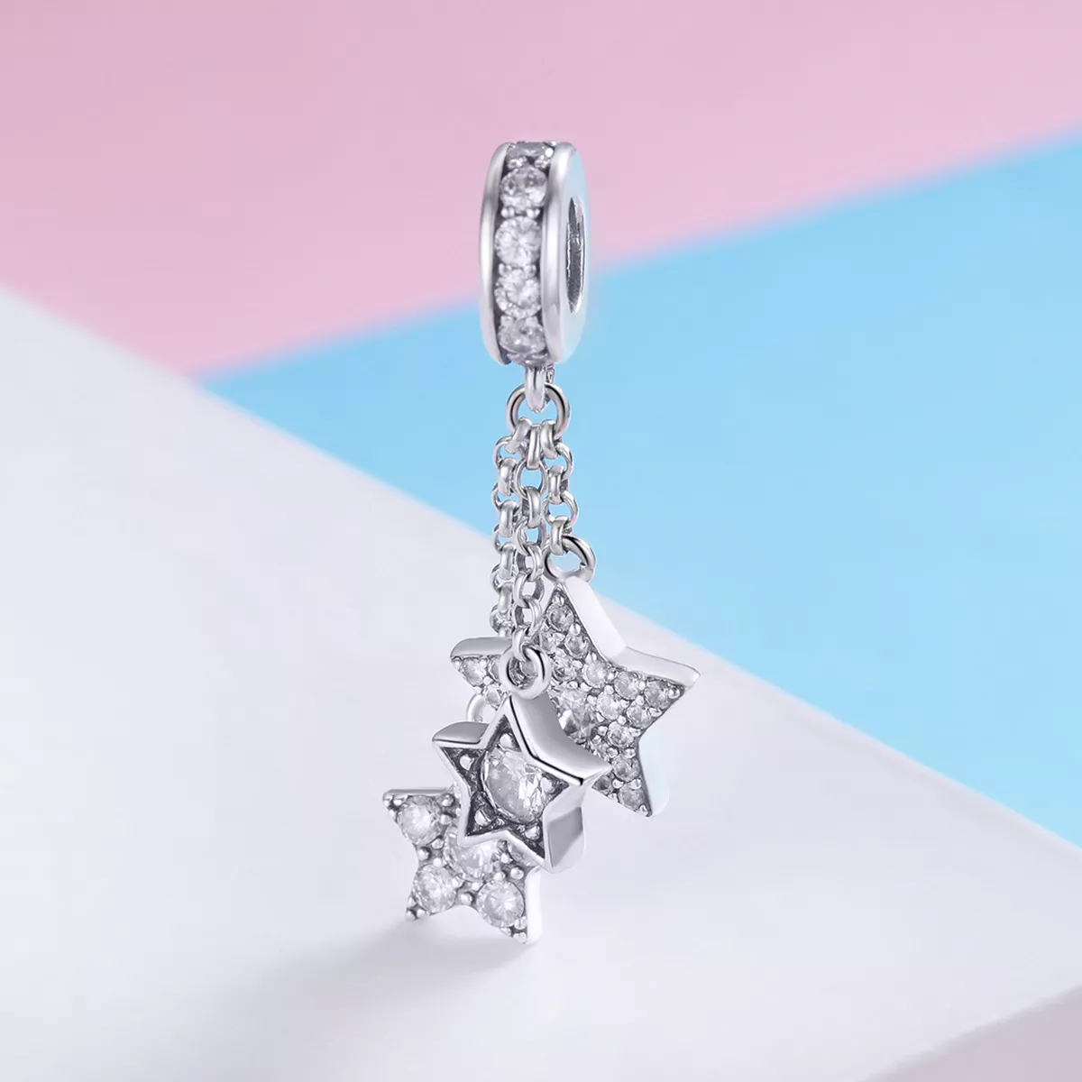 Charm Pendente Pentagramas estilo Pandora - SCC881