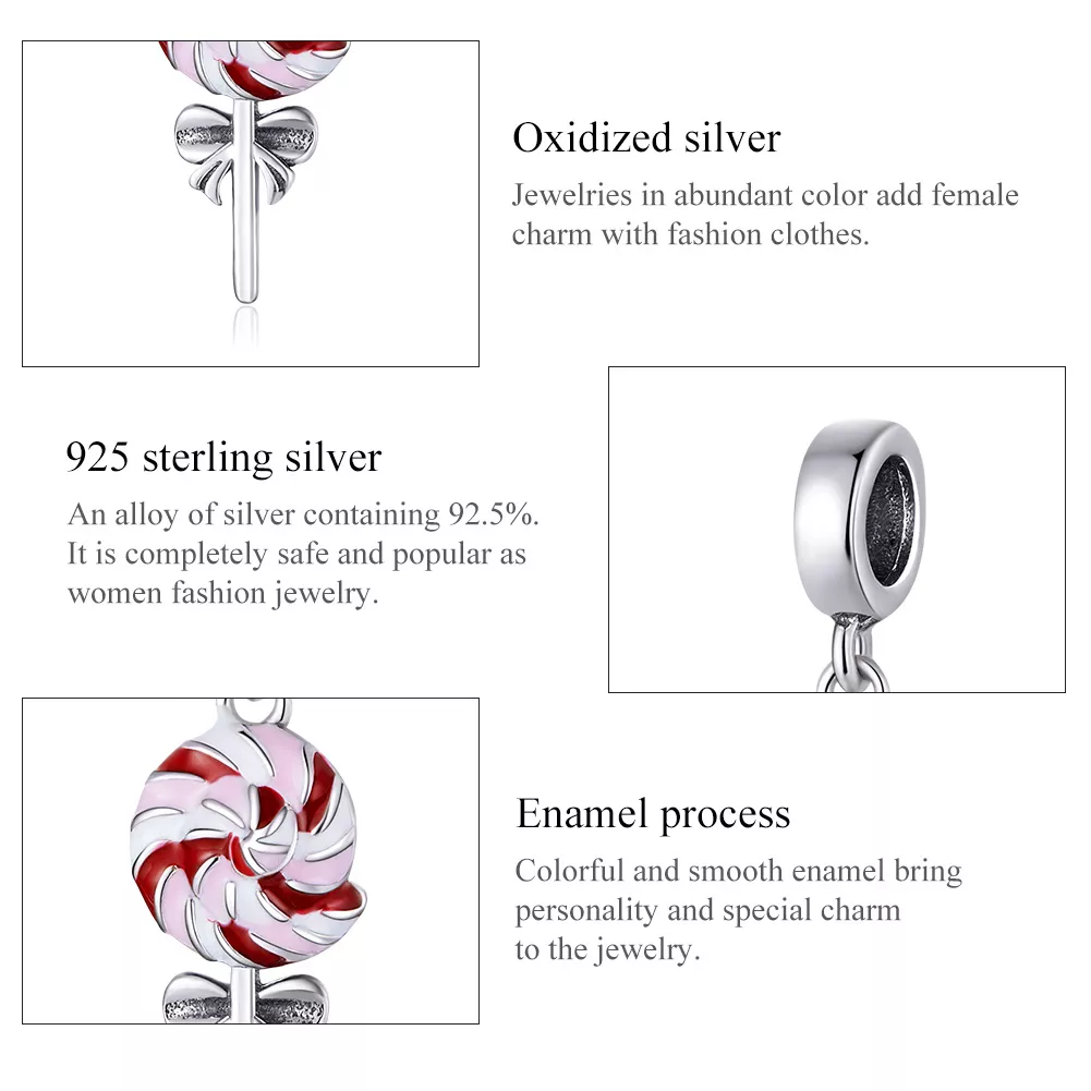 Charm Pendente Pirulito estilo Pandora - SCC1491