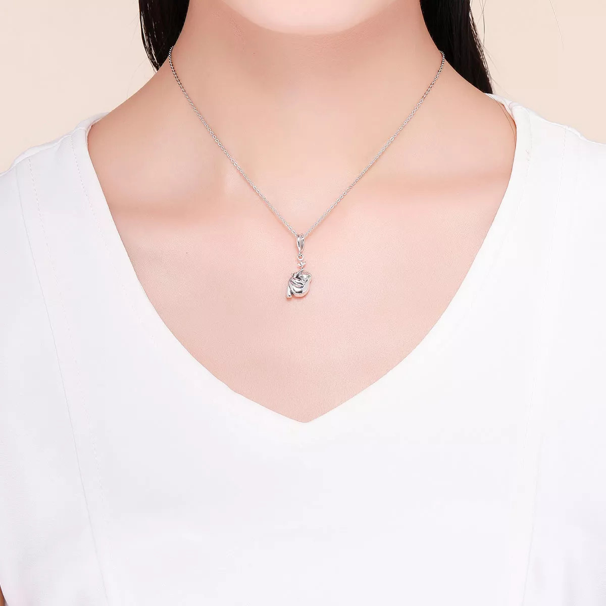 Charm Pendente Preguiça fofa estilo Pandora - SCC866