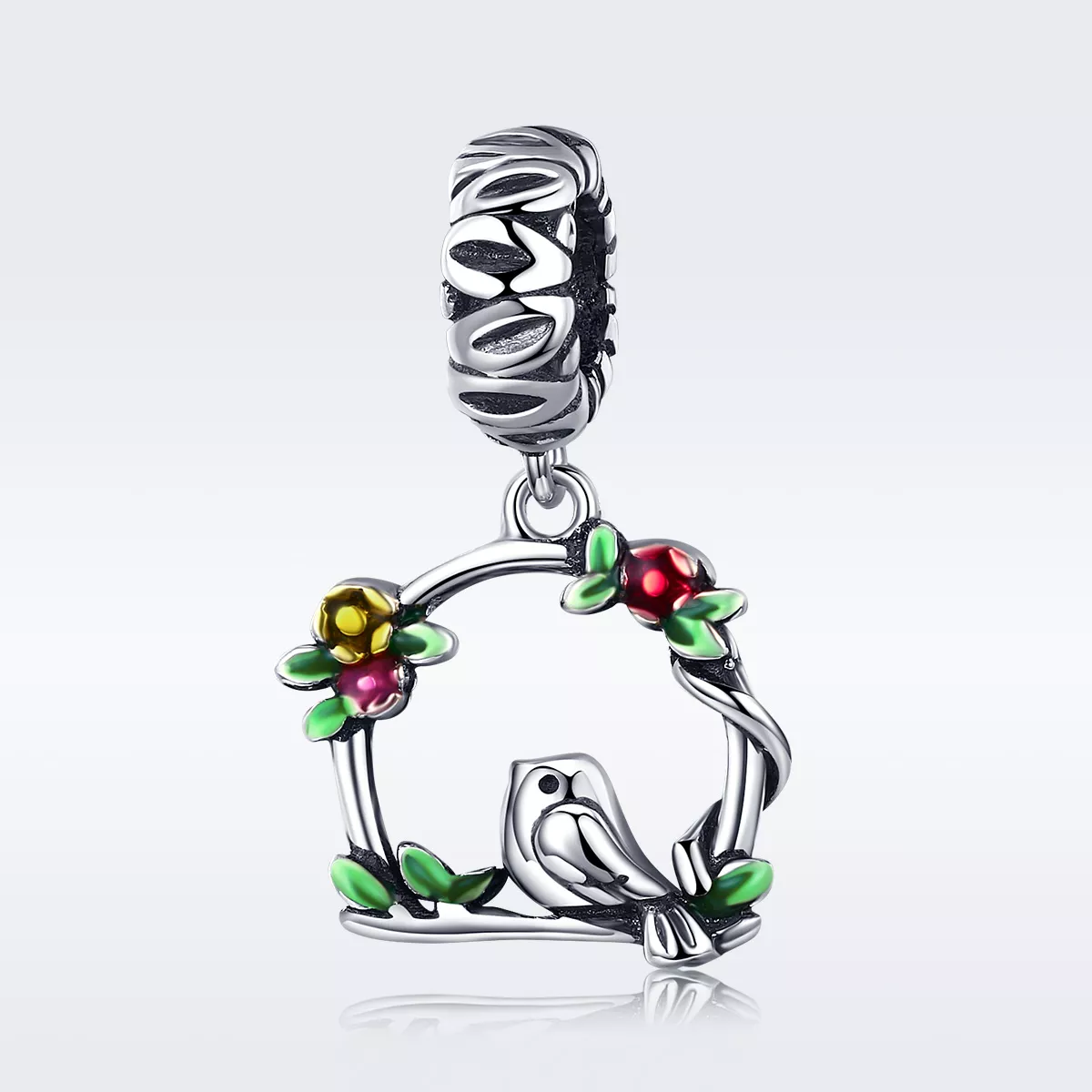 Charm Pendente Pássaro da primavera estilo Pandora - SCC645