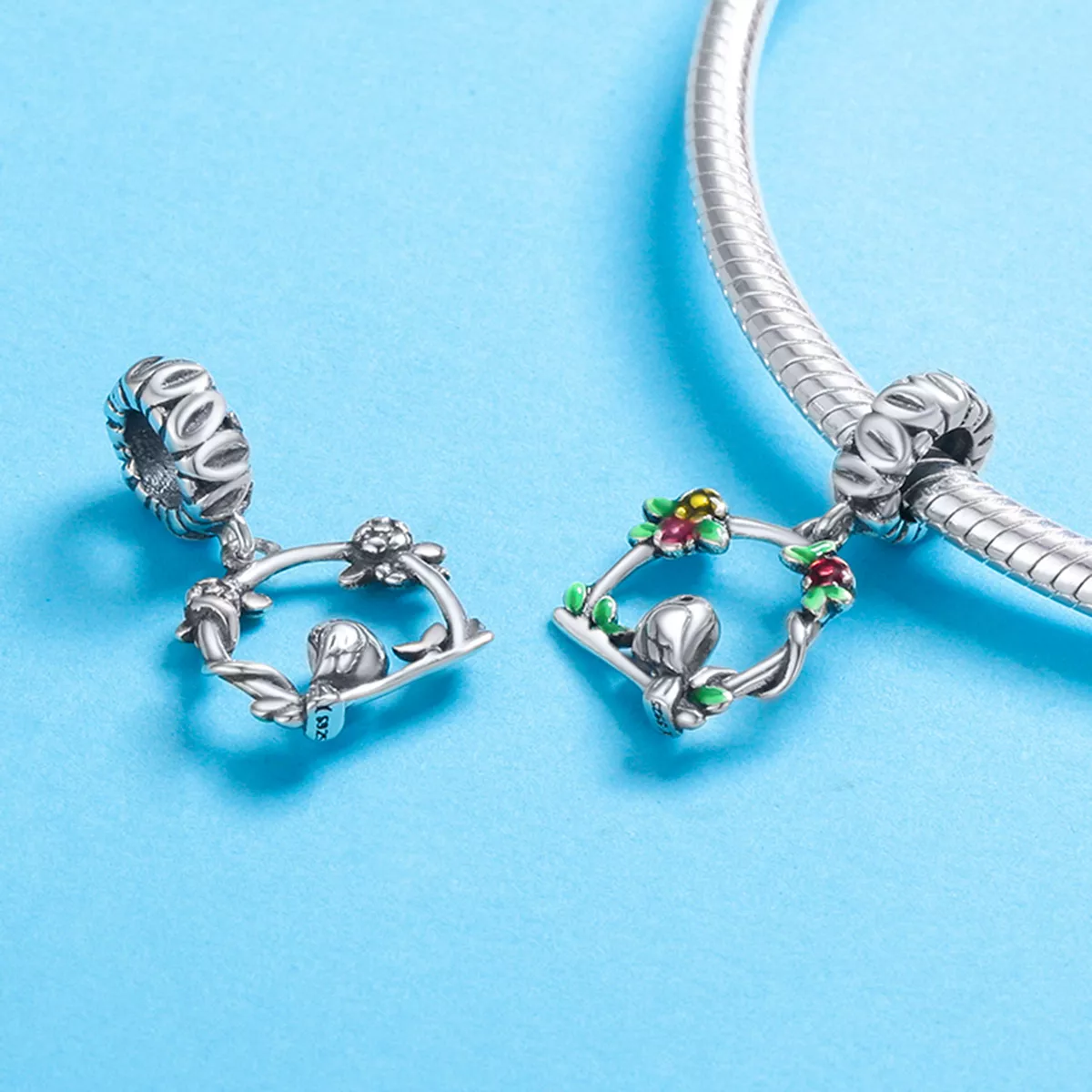 Charm Pendente Pássaro da primavera estilo Pandora - SCC645